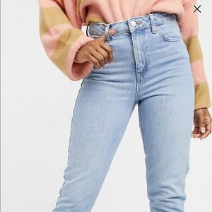 Topshop tapered mom jean